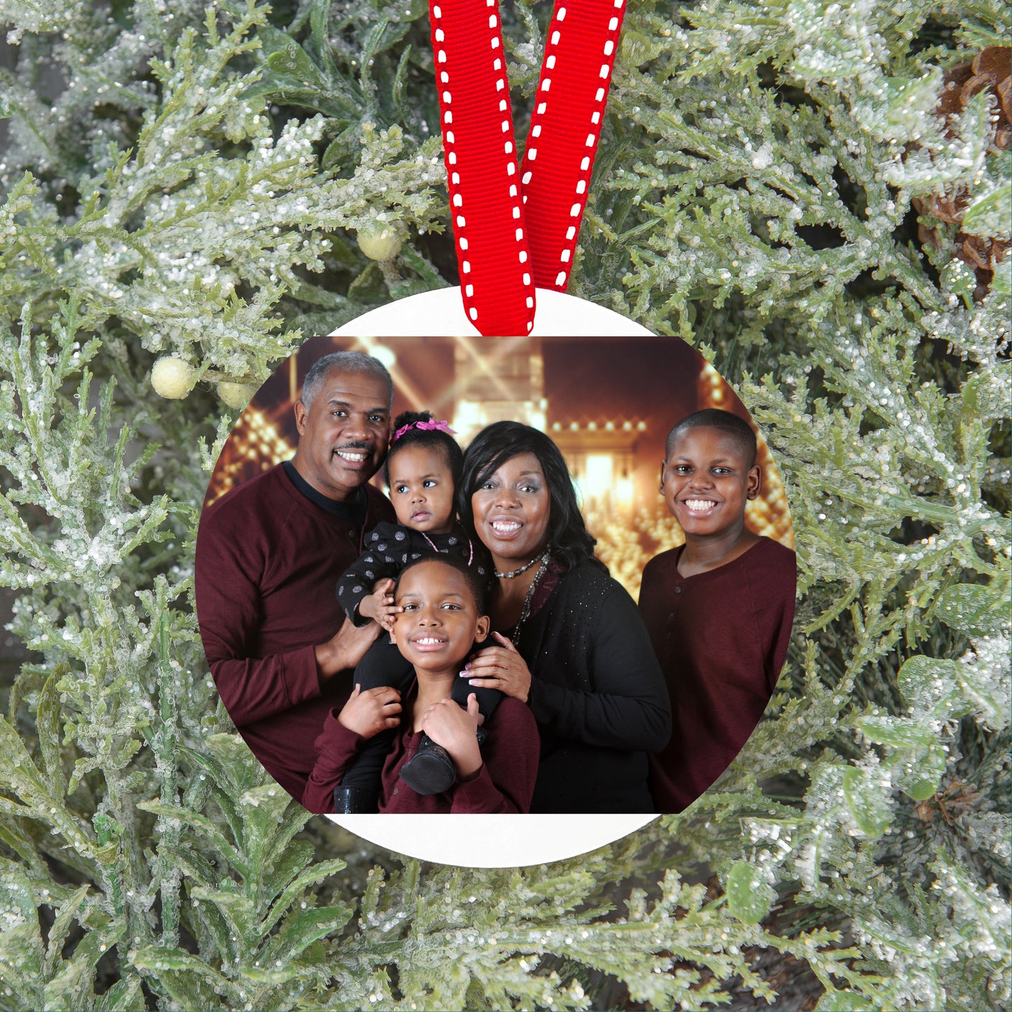 Personalized Family Christmas Photo Ornament