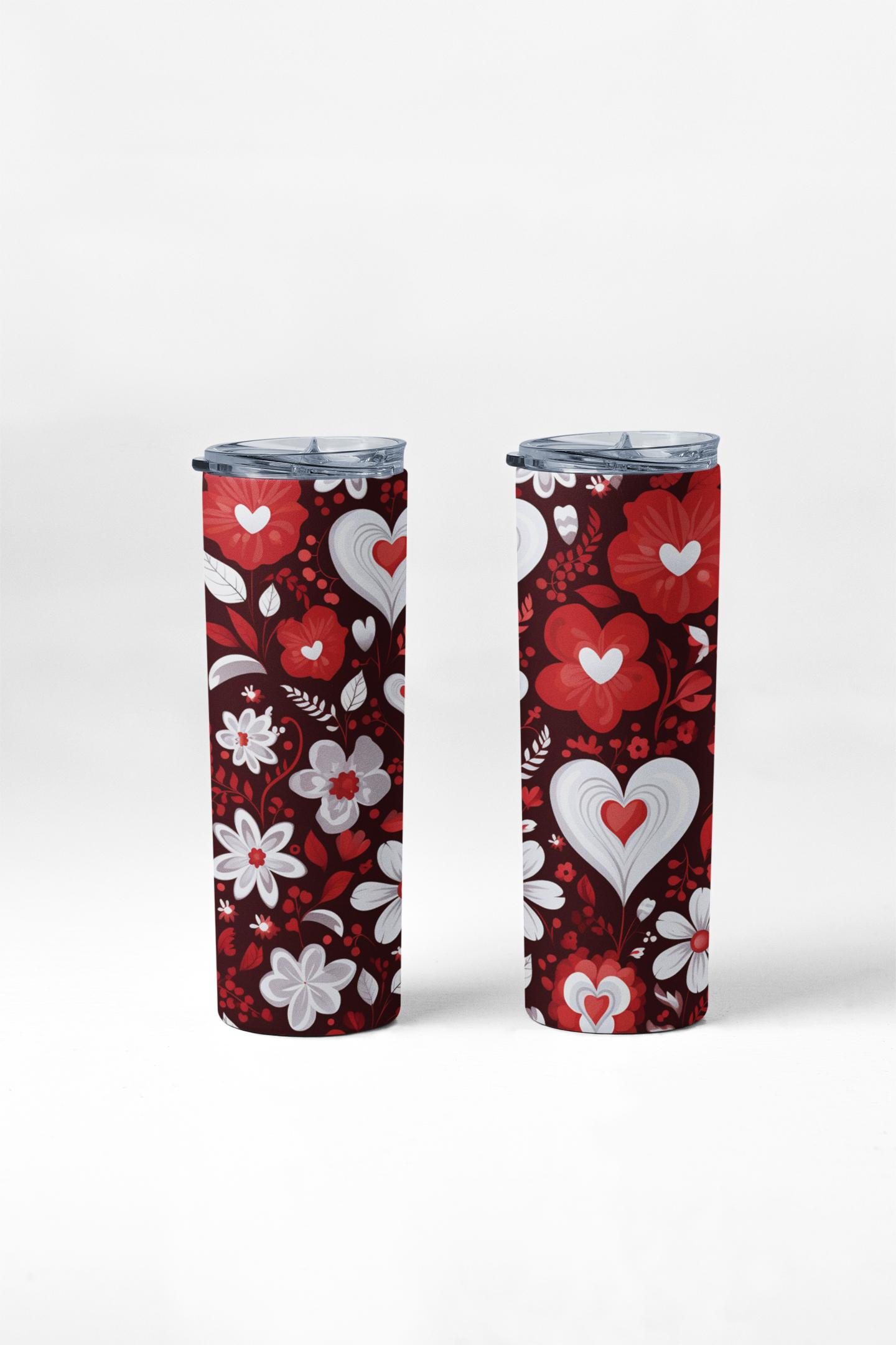 Floral Valentine's Day 20oz Stainless Steel Insulated Tumbler