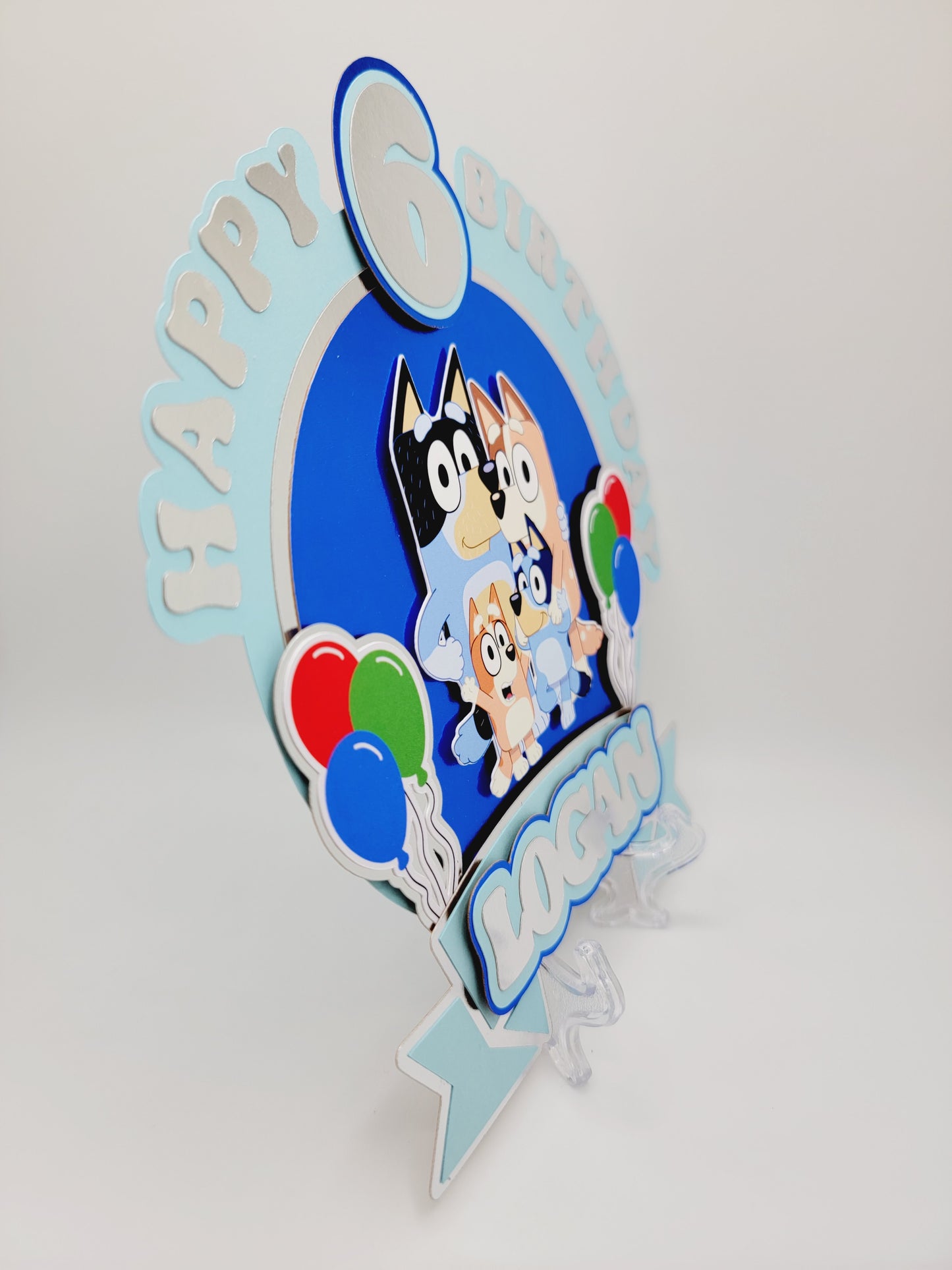 Blue Dog Cake Topper