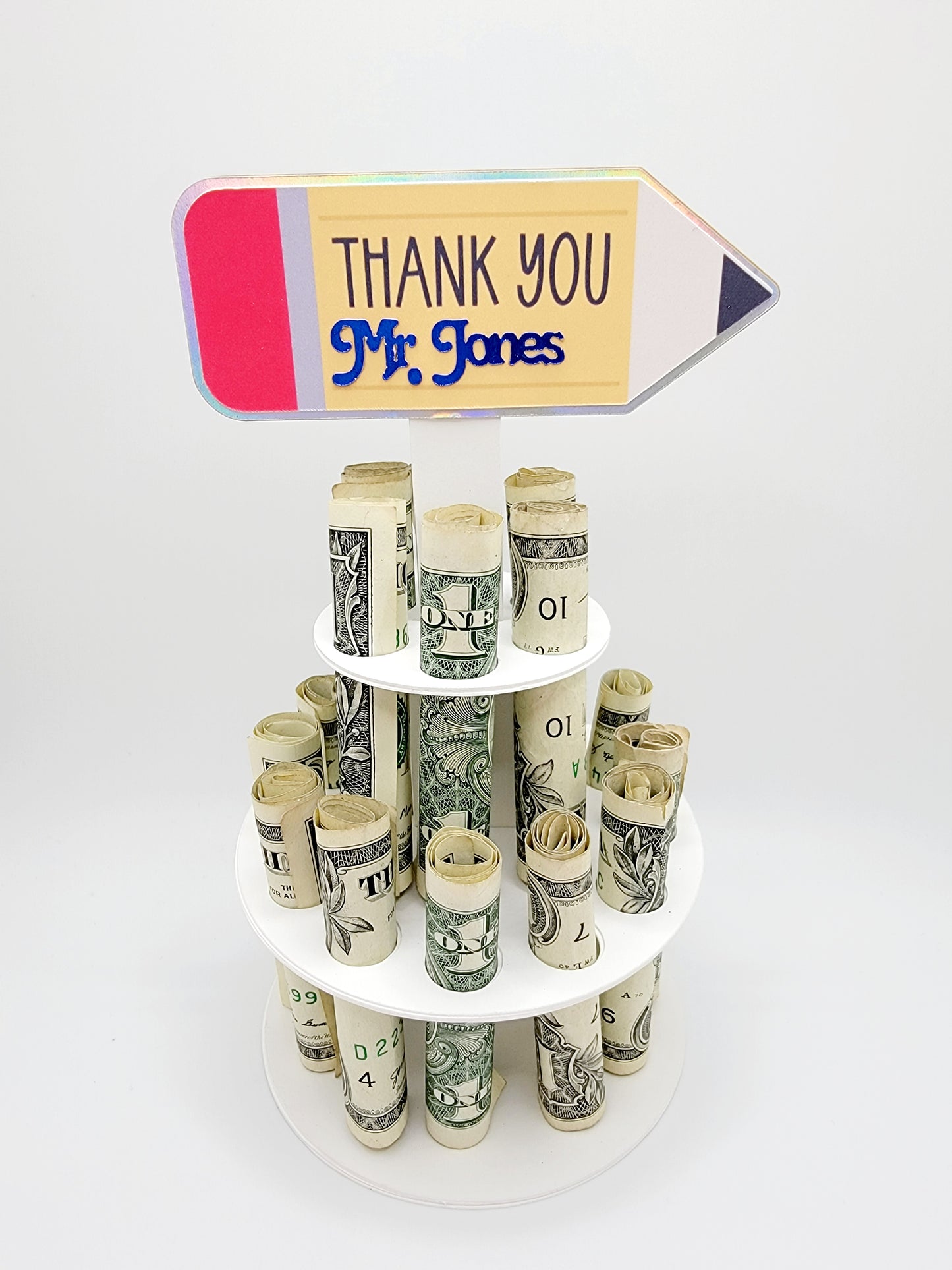 Teacher Appreciation Money Cake