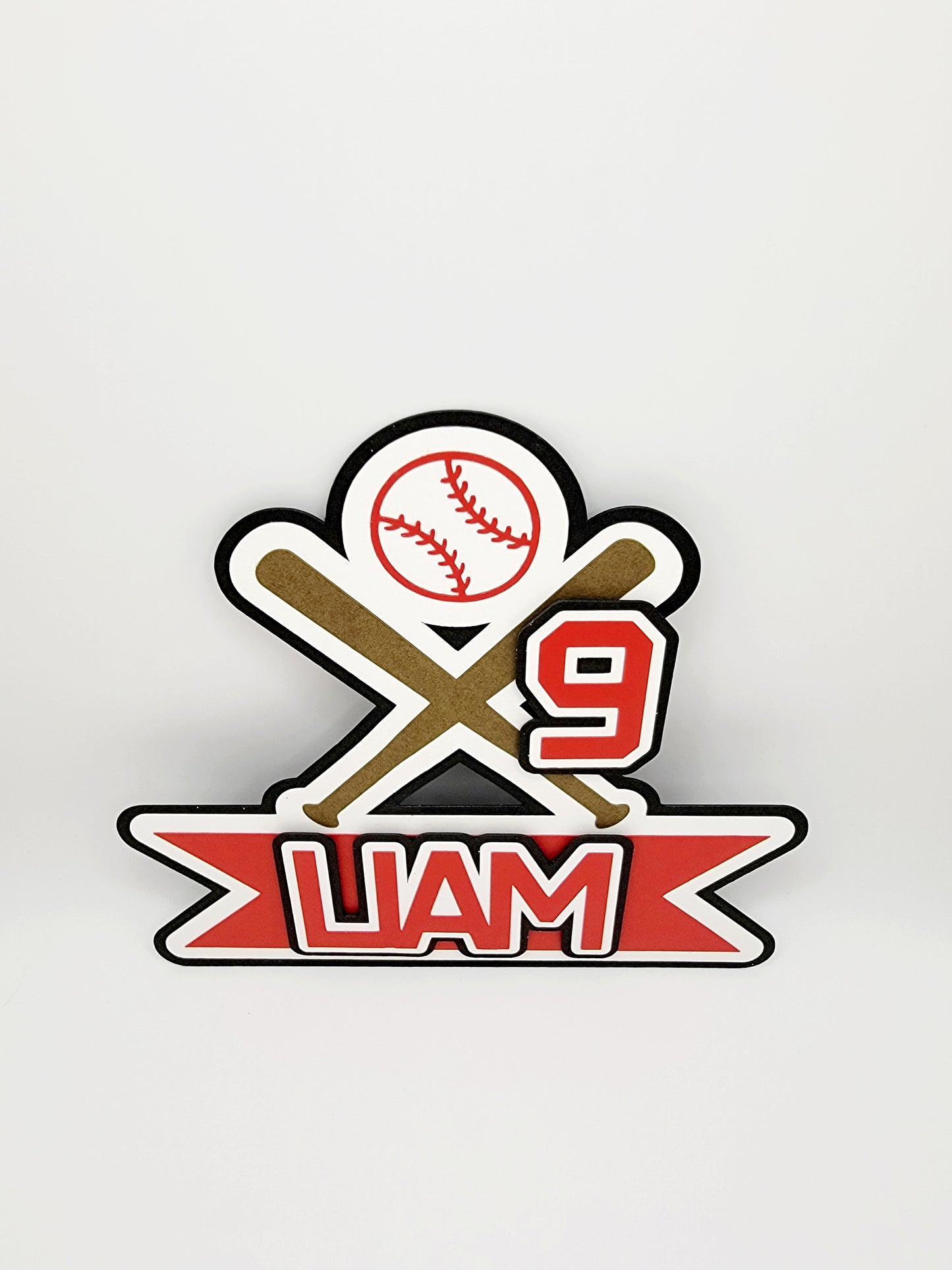 Baseball Cake Topper