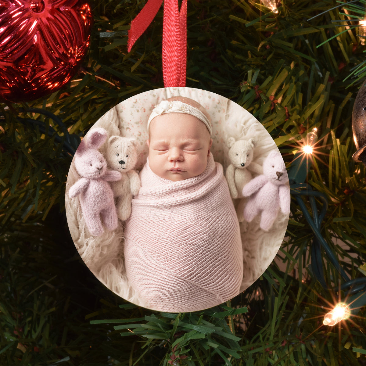 Personalized Baby's First Christmas Photo Ornament