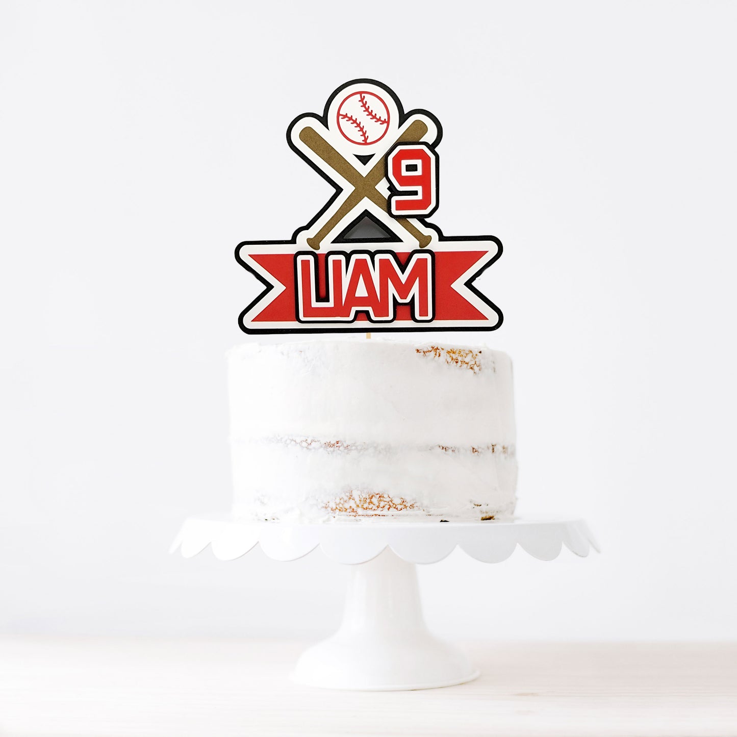 Baseball Cake Topper