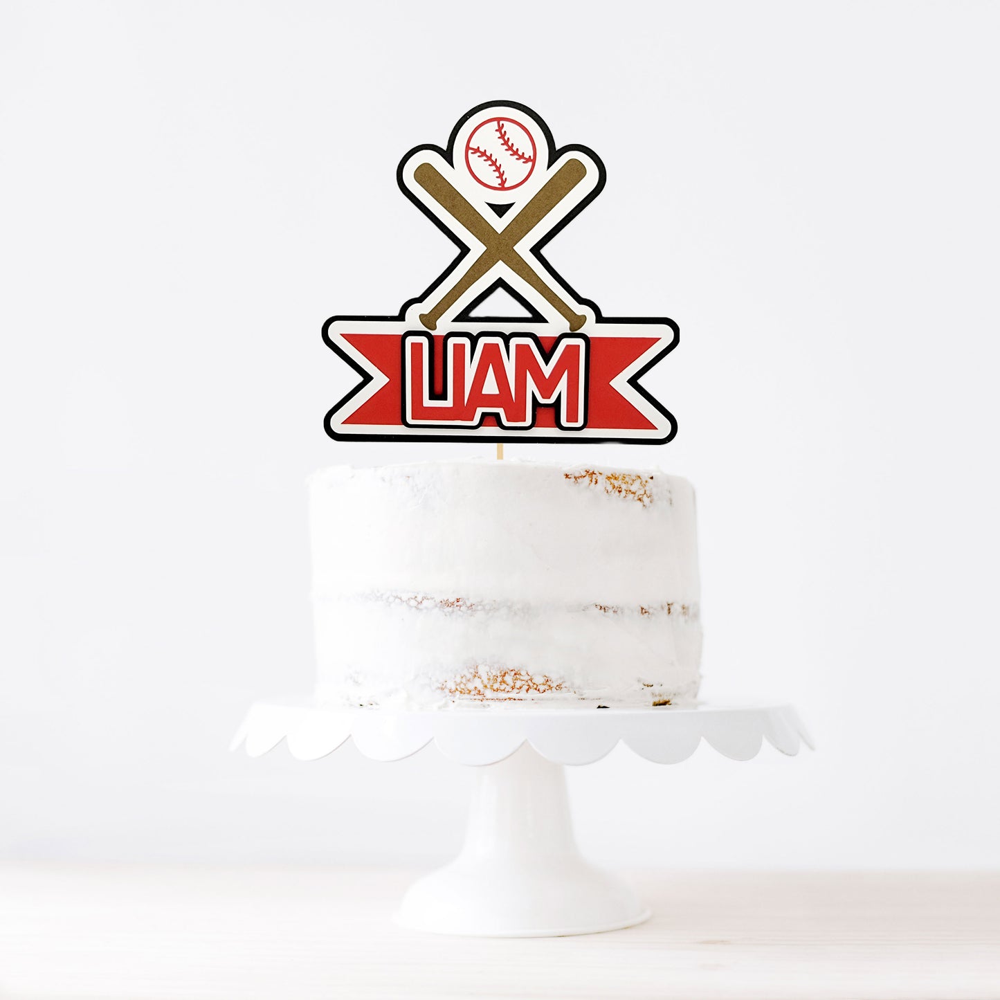 Baseball Cake Topper