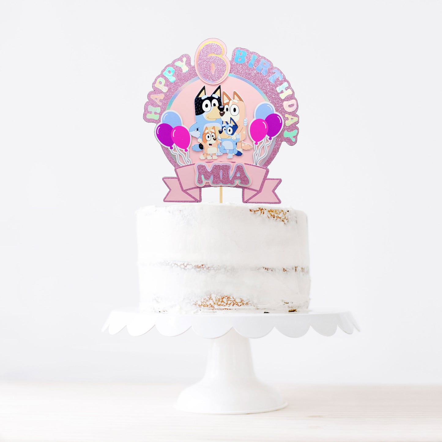 Blue Dog Cake Topper