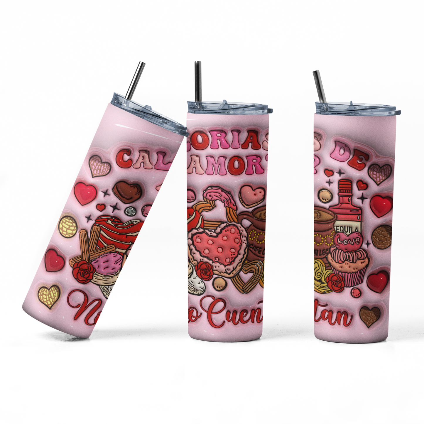 Funny Spanish Valentine's Day Tumbler 20oz Stainless Steel Insulated Tumbler