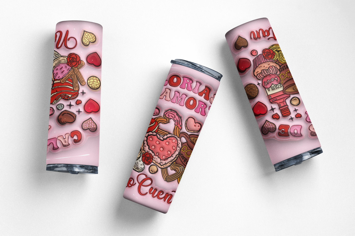 Funny Spanish Valentine's Day Tumbler 20oz Stainless Steel Insulated Tumbler