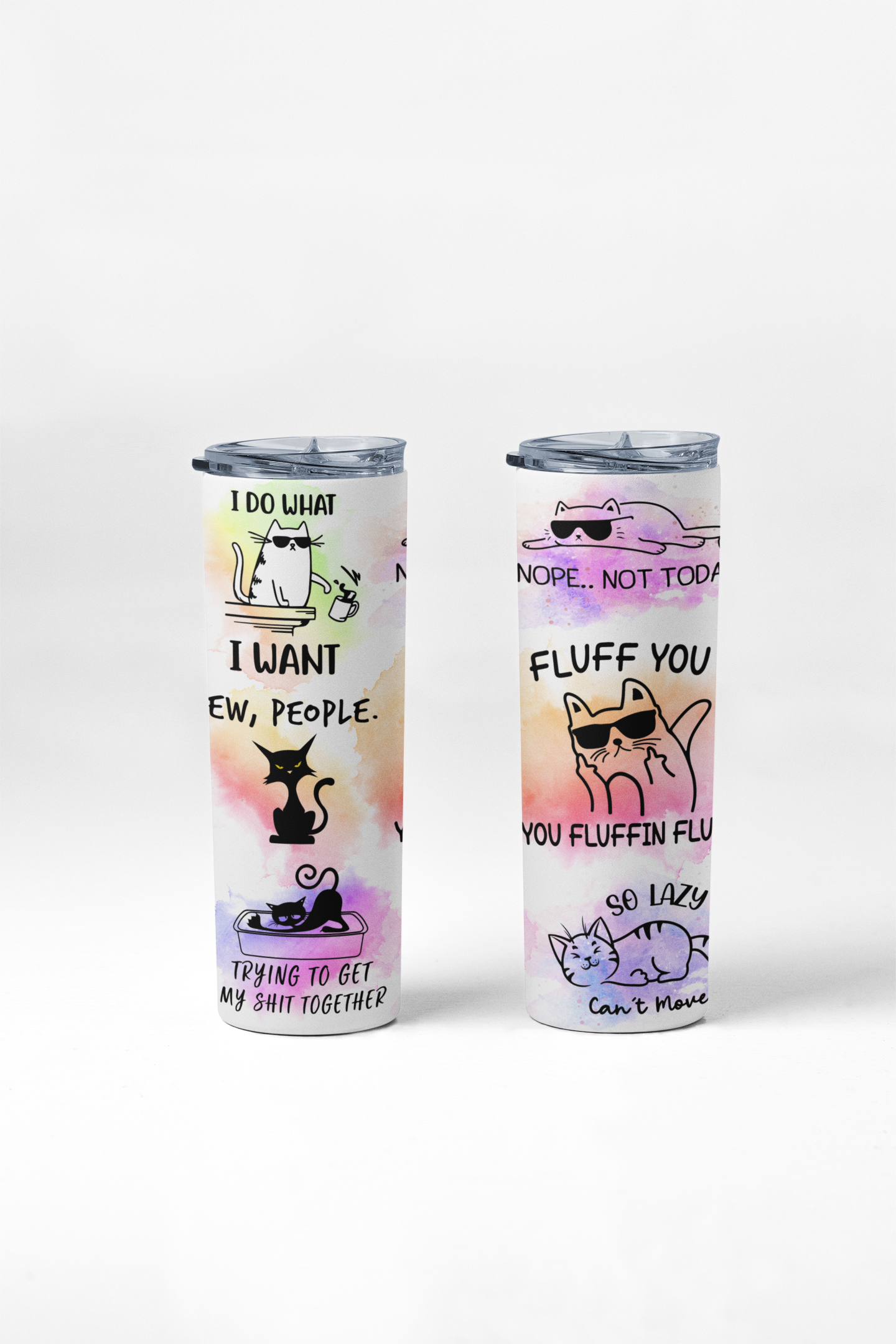 Funny Cat 20oz Stainless Steel Insulated Tumbler