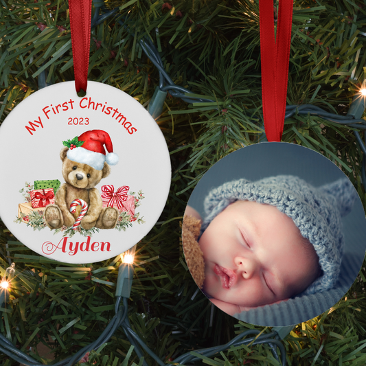 Personalized Baby's First Christmas Ornament