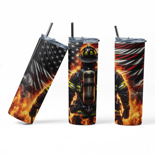 Firefighter 20oz Insulated Tumbler