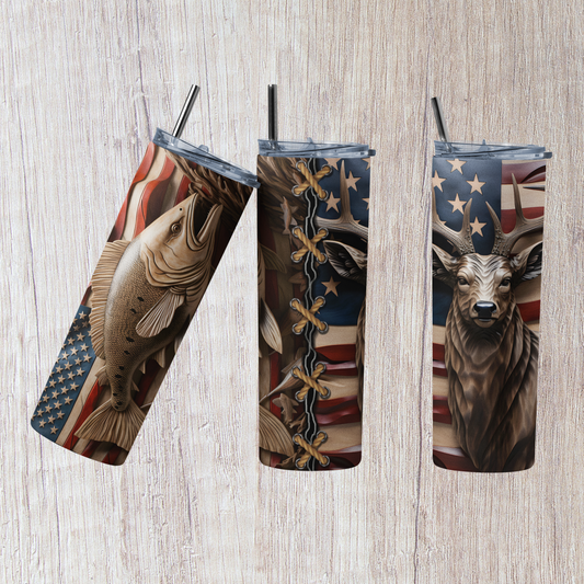 Patriot Sportsman 20oz Insulated Tumbler