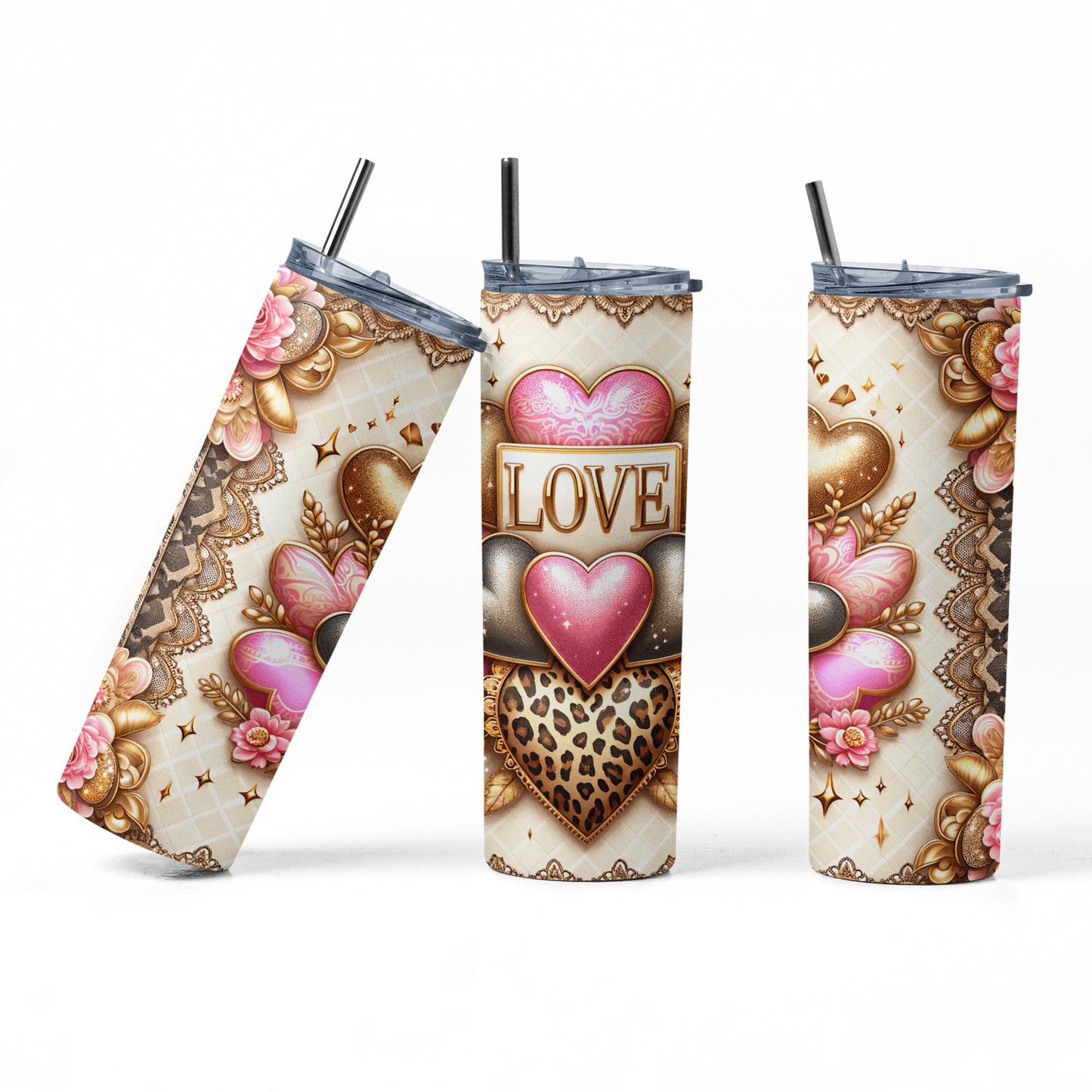 Hearts Valentine's Day Tumbler