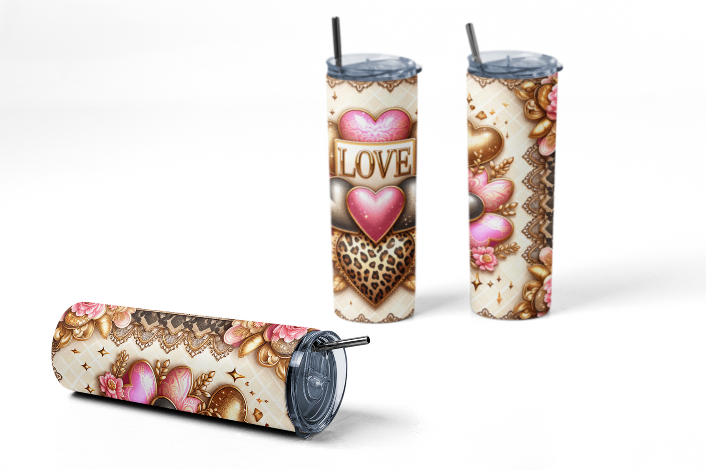 Hearts Valentine's Day Tumbler