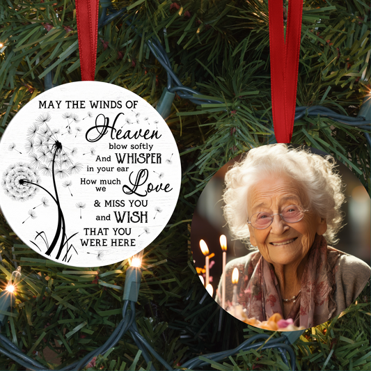 Personalized Memorial Christmas Ornament