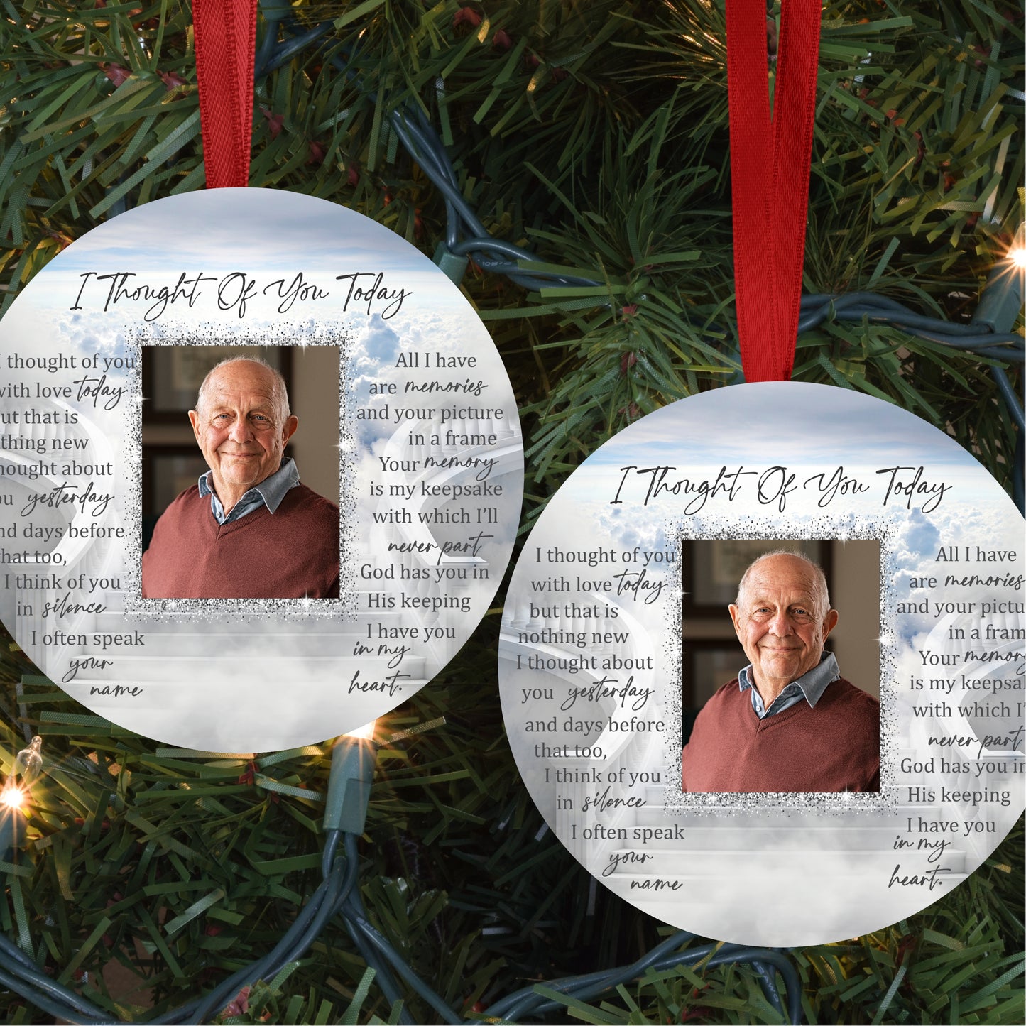 Personalized Memorial Photo Ornament