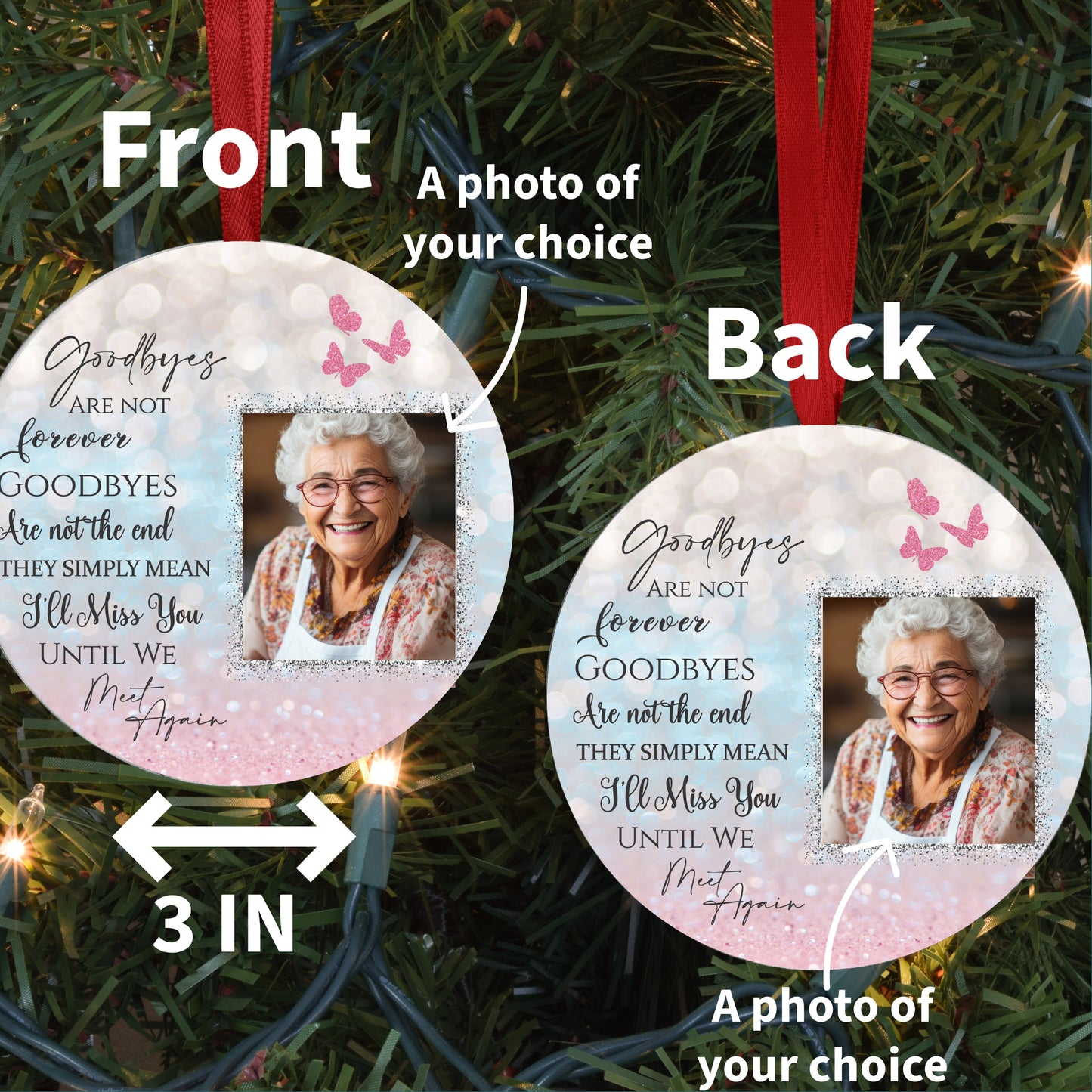 Personalized Memorial Photo Ornament