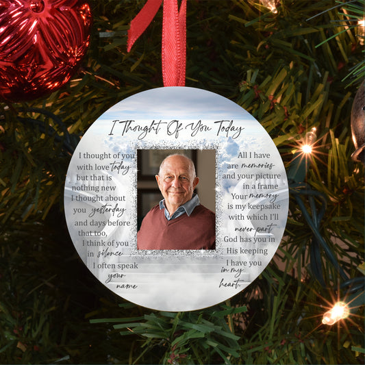 Personalized Memorial Photo Ornament