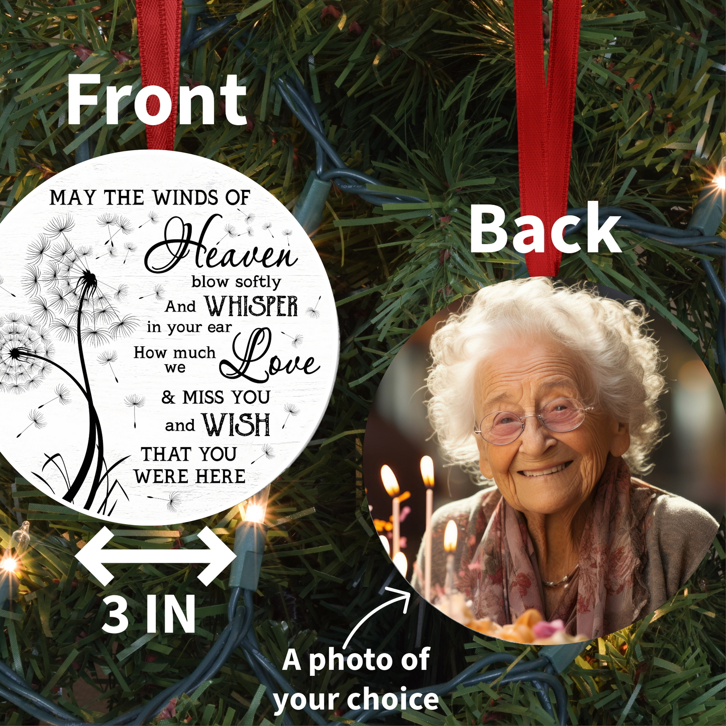 Personalized Memorial Christmas Ornament