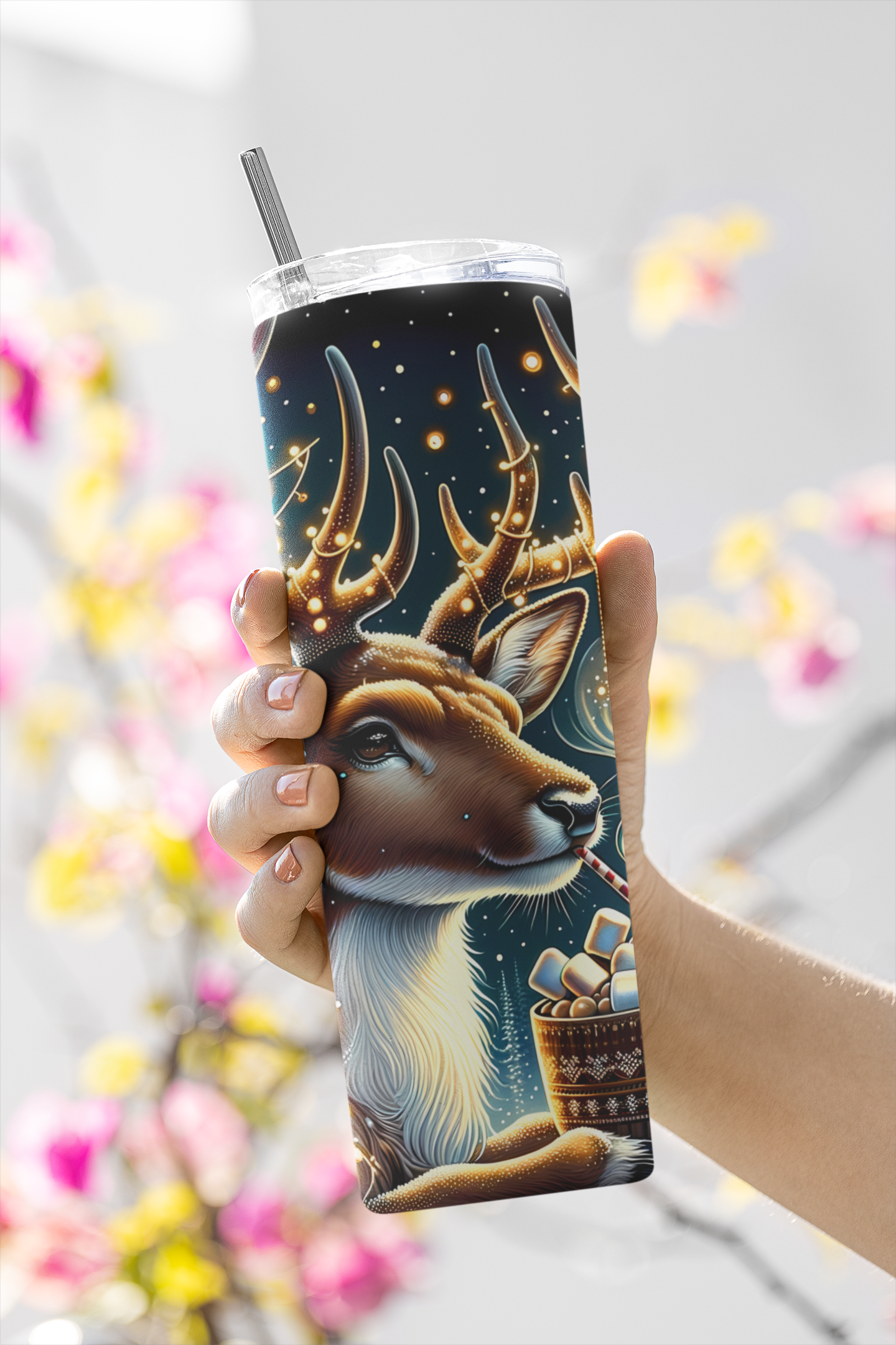 Christmas Reindeer 20oz Insulated Tumbler