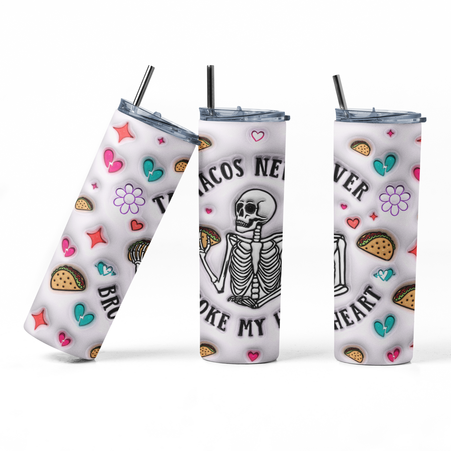 Funny Taco Valentine's Day 20oz Stainless Steel Insulated Tumbler