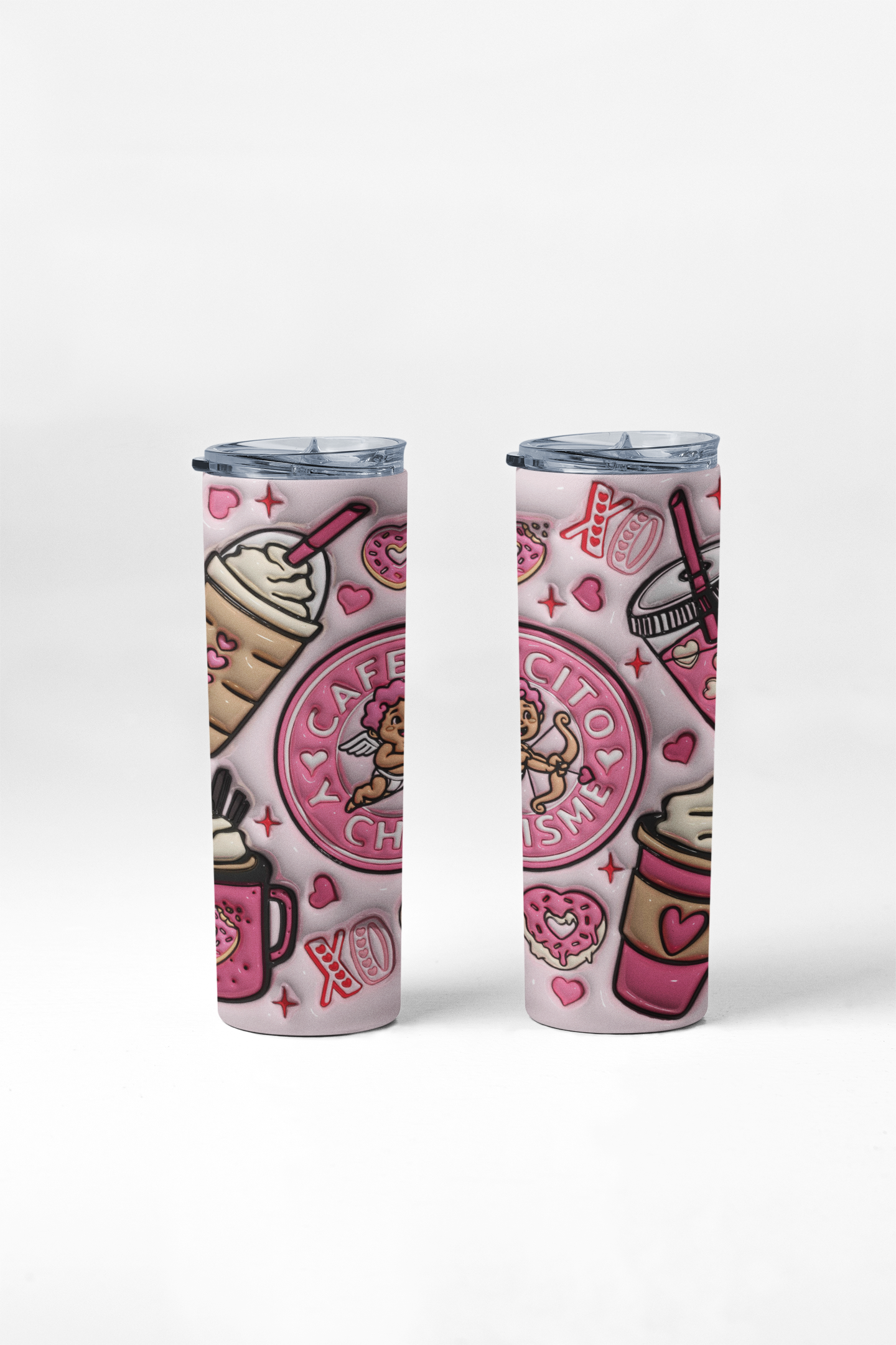 Valentine's Day Cafecito y Chisme Tumbler