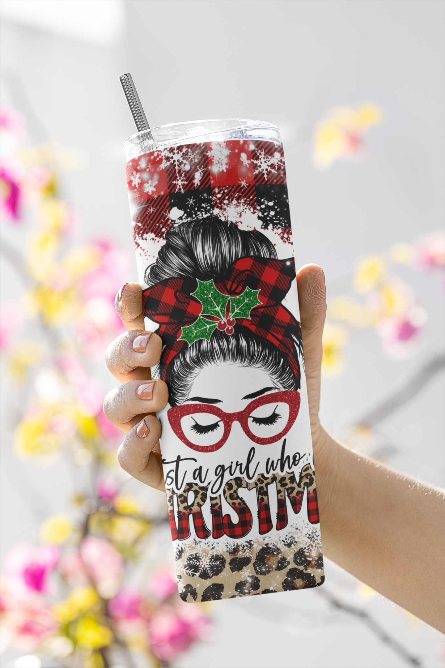 Just a girl who loves Christmas 20oz Insulated Tumbler