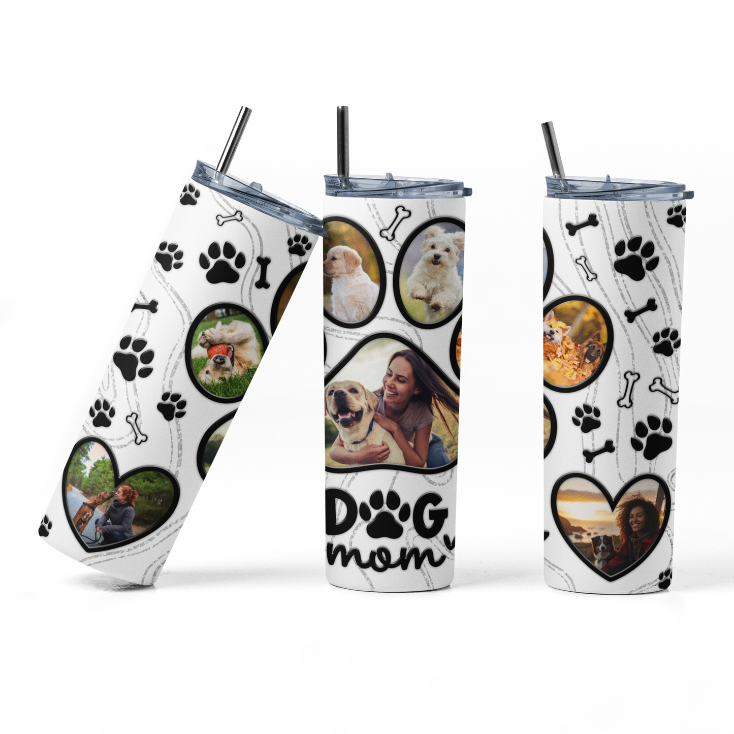 Personalized Dog Mom Photo Tumbler