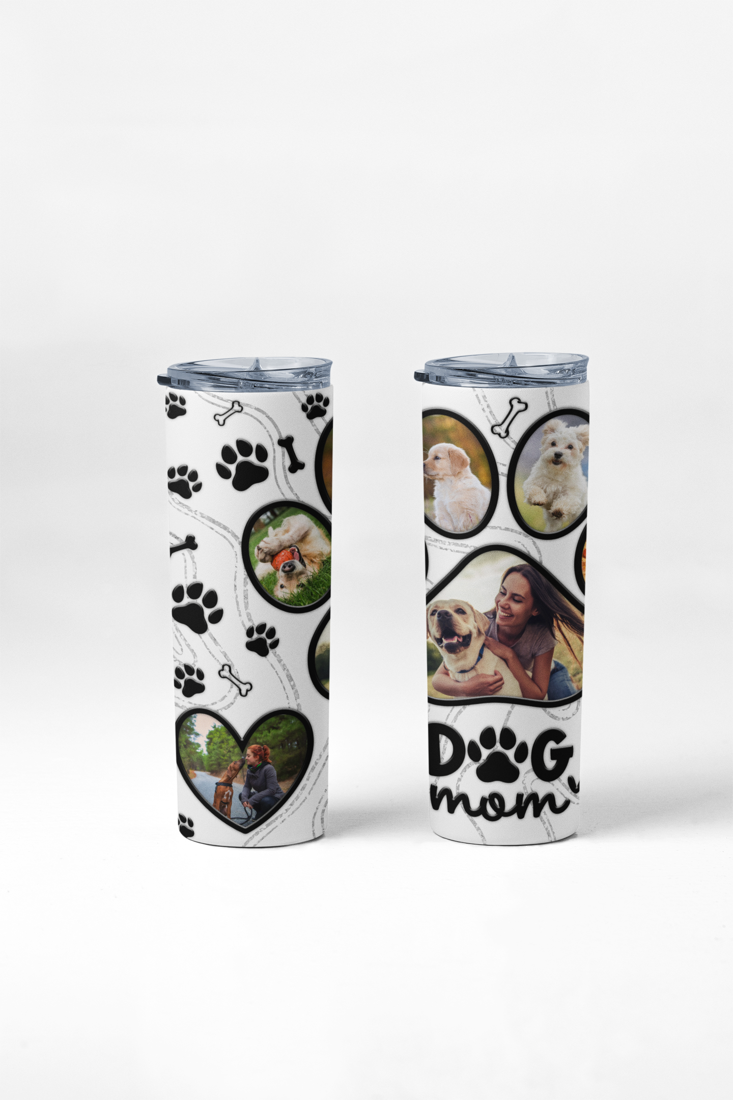 Personalized Dog Mom Photo Tumbler